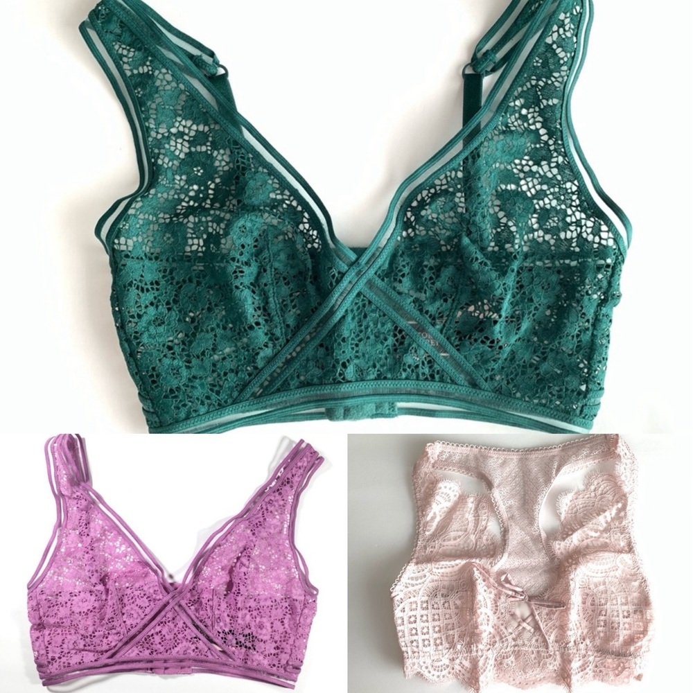 Victoria’s Secret X-Small Bralette Bandeau Crop Top BUNDLE